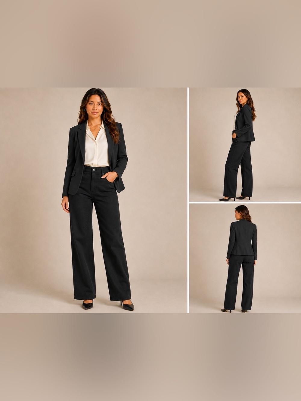 Lululemon City Sleek 5 Pocket Wide Leg Crop Pants Black Size 25
